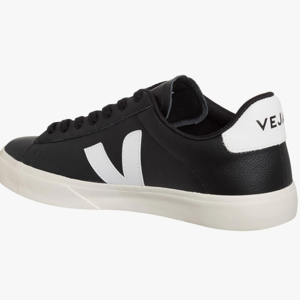Veja Campo Chromefree Leather Black/White US 5